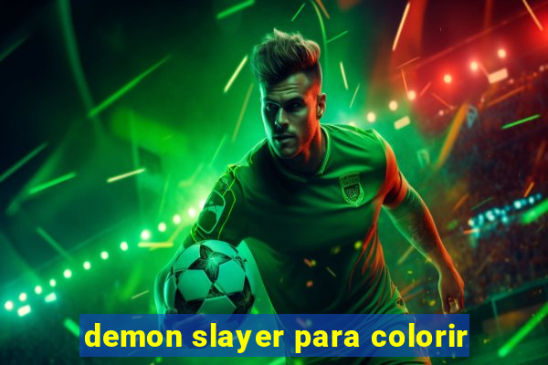 demon slayer para colorir